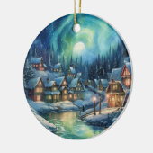 Middernachtzon Alaska Keramisch Ornament (Links)