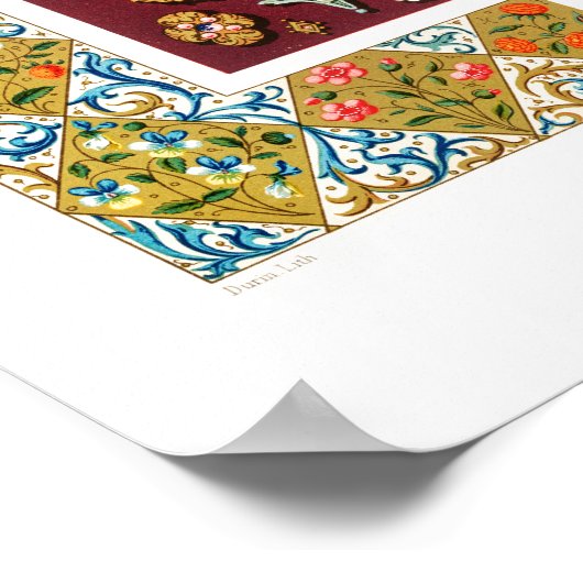 Middle-Ages pattern by Albert Racinet Poster (Hoek)