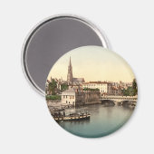 Middle Bridge, Metz, Frankrijk Magneet (Voorkant / Achterkant)