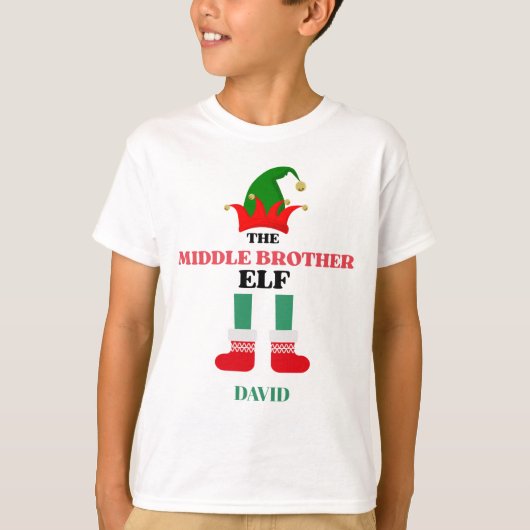 Middle Brother Elf T-shirt (Voorkant)