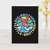 Middle Brother is een Big en Little Brother Kaart (Gele Bloem)