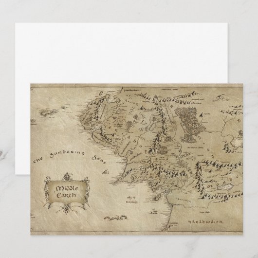 MIDDLE EARTH™ KAART (Voorkant / Achterkant)