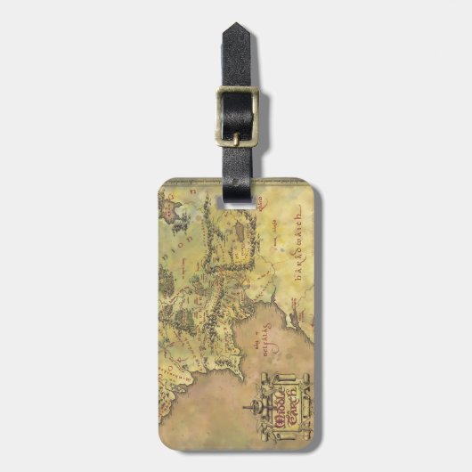 MIDDLE EARTH™ Map Bagagelabel (Voorkant verticaal)