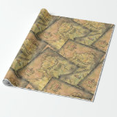 MIDDLE EARTH™ Map Cadeaupapier (Uitgerold)