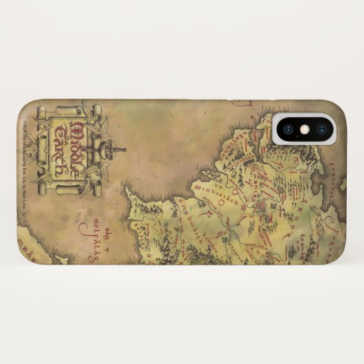 MIDDLE EARTH™ Map Case-Mate iPhone Case (Achterkant (horizontaal))