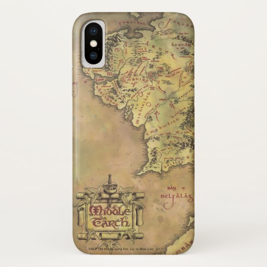 MIDDLE EARTH™ Map Case-Mate iPhone Case (Achterkant)