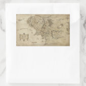 MIDDLE EARTH™ RECHTHOEKIGE STICKER (Tas)