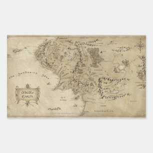 MIDDLE EARTH™ RECHTHOEKIGE STICKER