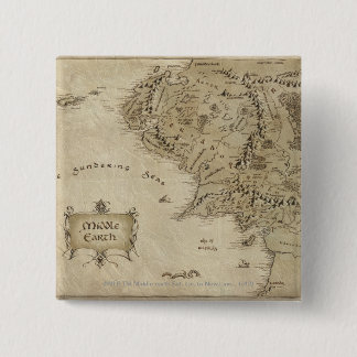 MIDDLE-EARTH™ VIERKANTE BUTTON 5,1 CM