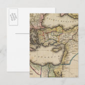 Middle East Atlas Map Briefkaart (Voorkant / Achterkant)