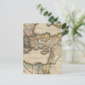 Middle East Atlas Map Briefkaart (Staand voorkant)