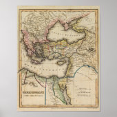 Middle East Atlas Map Poster (Voorkant)