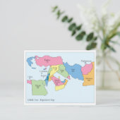 Middle East Population Postcard Briefkaart (Staand voorkant)