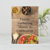 MIDDLE EASTERN dinner invitation postcard Kaart (Staand voorkant)