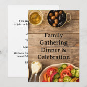MIDDLE EASTERN dinner invitation postcard Kaart (Voorkant / Achterkant)