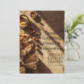 MIDDLE EASTERN dinner invitation postcard Kaart (Staand voorkant)