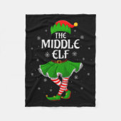 Middle Elf Christmas Family Girls Women Elf Squad  Fleece Deken (Voorkant)