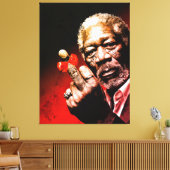 Middle Finger Art with Red Bow Canvas Afdruk (Insitu (Woonkamer))