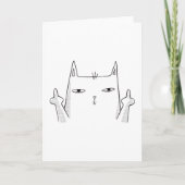 MIDDLE FINGER CAT KAART (Voorkant)