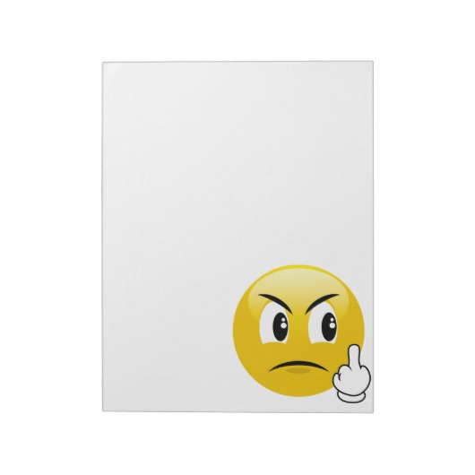 Middle Finger Emoji Notitieblok (Linkerzijde)