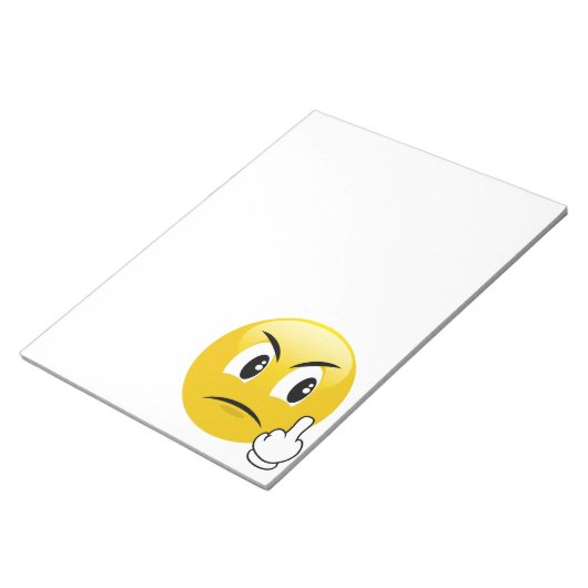 Middle Finger Emoji Notitieblok (Schuin)