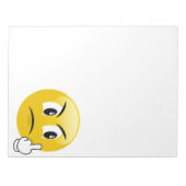 Middle Finger Emoji Notitieblok (Voorkant)