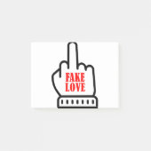 Middle Finger Fake Love Post-it® Notes (Voorkant)