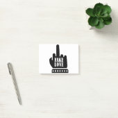 Middle Finger Fake Love Post-it® Notes (Kantoor)