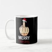 Middle Finger Merry Christmas  Koffiemok (Links)