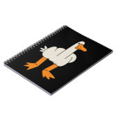 Middle Finger Seagull Humor Funny Gesture Flip Off Notitieboek (Linkerzijde)