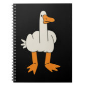 Middle Finger Seagull Humor Funny Gesture Flip Off Notitieboek (Voorkant)