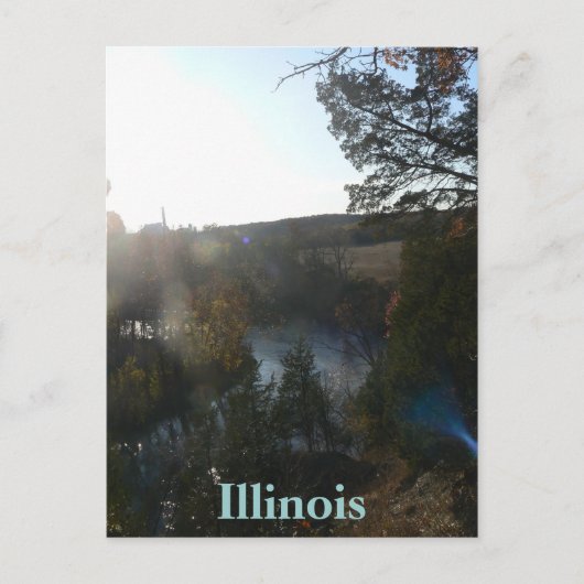 MIddle Fork Vermillion, Illinois-postkaart Briefkaart (Voorkant)