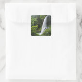 Middle North waterval, Silver Falls State Park, Vierkante Sticker (Tas)