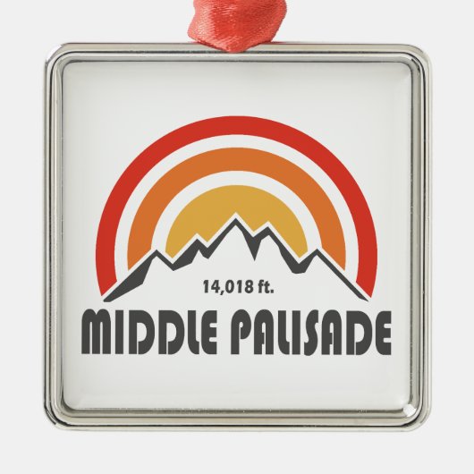 Middle Palisade California Metalen Ornament (Voorkant)