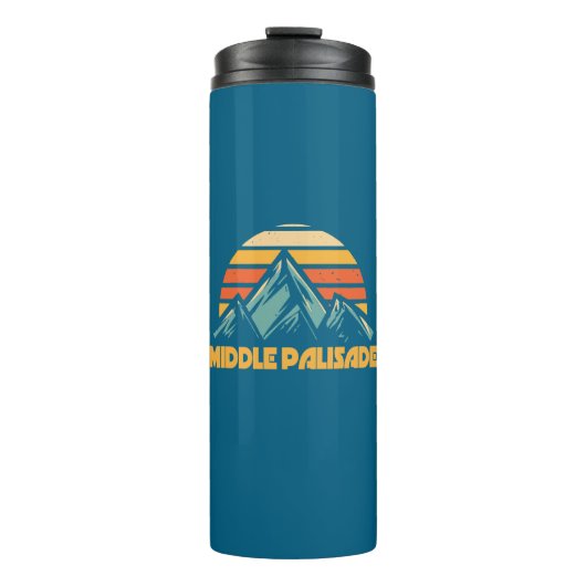 Middle Palisade California Retro Turquoise Thermosbeker (Voorkant)