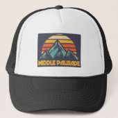 Middle Palisade California Retro Turquoise Trucker Pet (Voorkant)