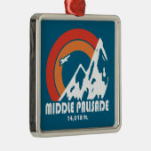 Middle Palisade California Sun Eagle Metalen Ornament (Rechts)