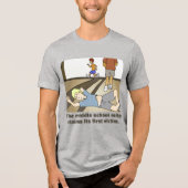 Middle School Mile Grey Tri-Blend Shirt (Voorkant)