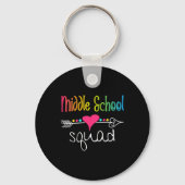 Middle School Squad Teacher Student Team Ck To Sch Sleutelhanger (Voorkant)