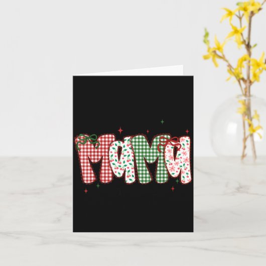 Middle School Teacher Christmas Stamp Bow Middle S Kaart (Gele Bloem)