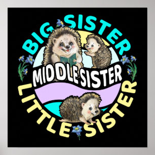 Middle Sister is een grote en kleine zus Poster
