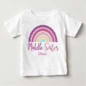 Middle Sister rainbow customizable name (Voorkant)