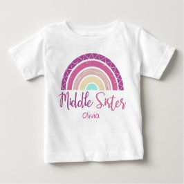 Middle Sister rainbow customizable name