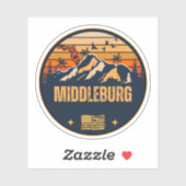 Middleburg, Florida Sticker (Vel)