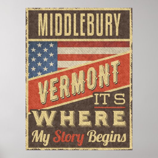 Middlebury Vermont Poster (Voorkant)