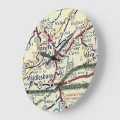 Middlesboro KY kaart Grote Klok (Hoek)