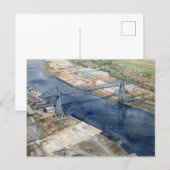 Middlesborough Transporter Bridge Briefkaart (Voorkant / Achterkant)