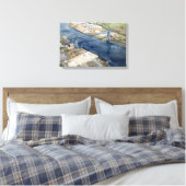 Middlesborough Transporter Bridge Canvas Afdruk (Insitu (Slaapkamer))