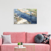Middlesborough Transporter Bridge Canvas Afdruk (Insitu (Woonkamer))