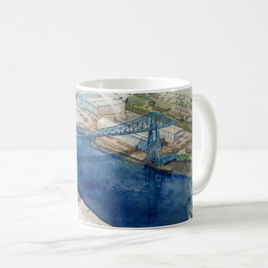 Middlesborough Transporter Bridge Koffiemok (Voorkant rechts)